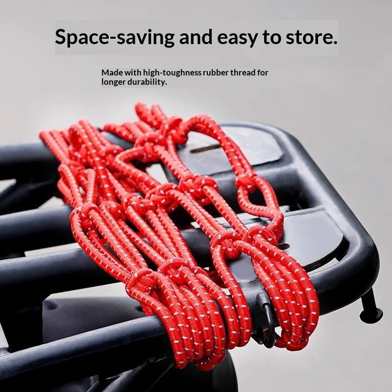 Motorcycle Elastic Mesh Pocket Bold Reflective Mesh Cover Fixed Luggage Sundries