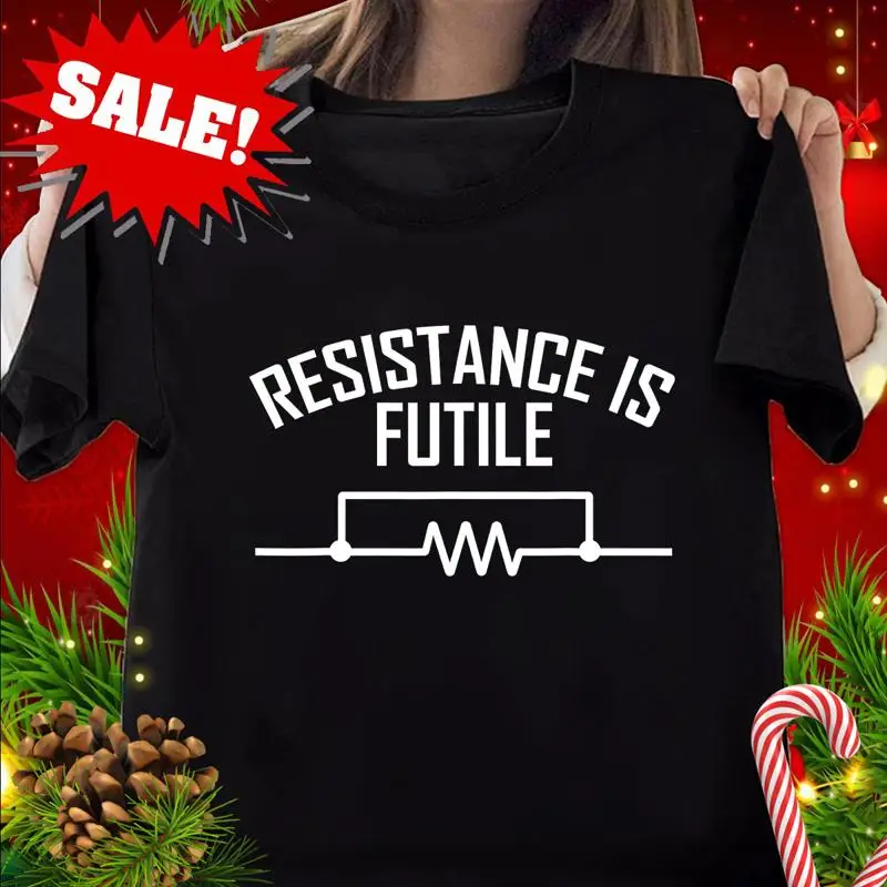 

НОВАЯ ОГРАНИЧЕННАЯ ФУТБОЛКА «Сопротивление Futile» Смешная футболка Electrical Engineering Nerd