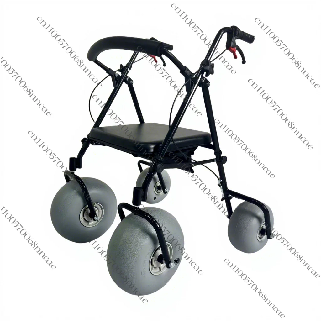 

All Terrain Aluminum Beach Rollator for Sand Beach Walker Rollator Conversion Kit