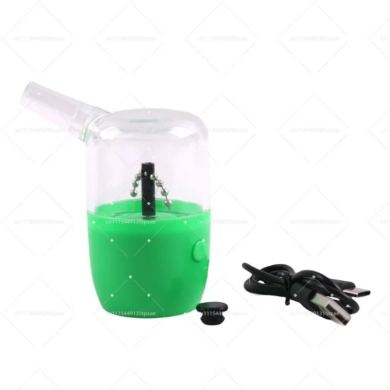 Type C Powered Single Hand Dry Herb Processing Equipment Conical Inner Structure With Hanging Ball Chain