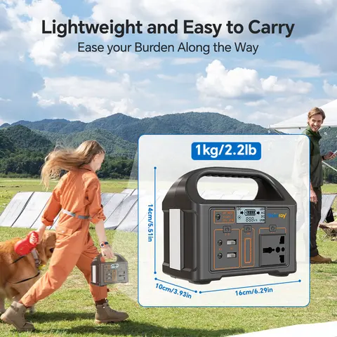 100W 24000mAh bärbar kraftstation 220V/110V powerbank 76.8Wh solenergigenerator LiFePO4 utomhusenergi för camping och resor 8 best sales utomhusbatteri - №5