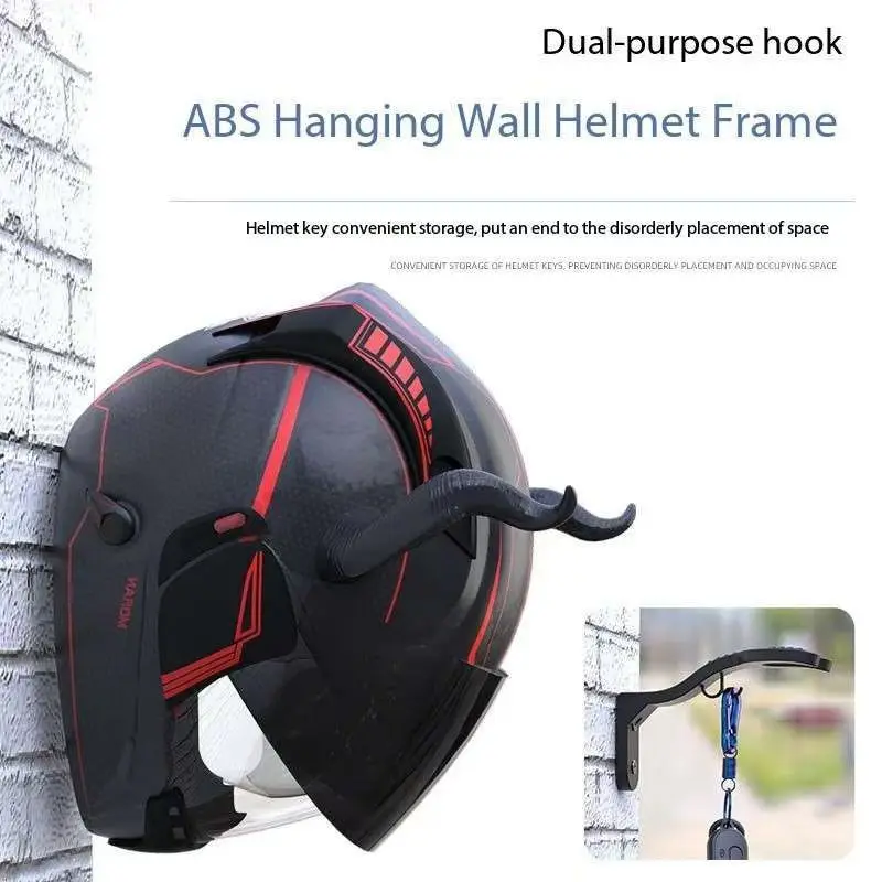 Motorcycle Helmet Hook Racks Multipurpose Hook Hanger Home Luggage Jacket Holders Kitchen Cabinet Shelf