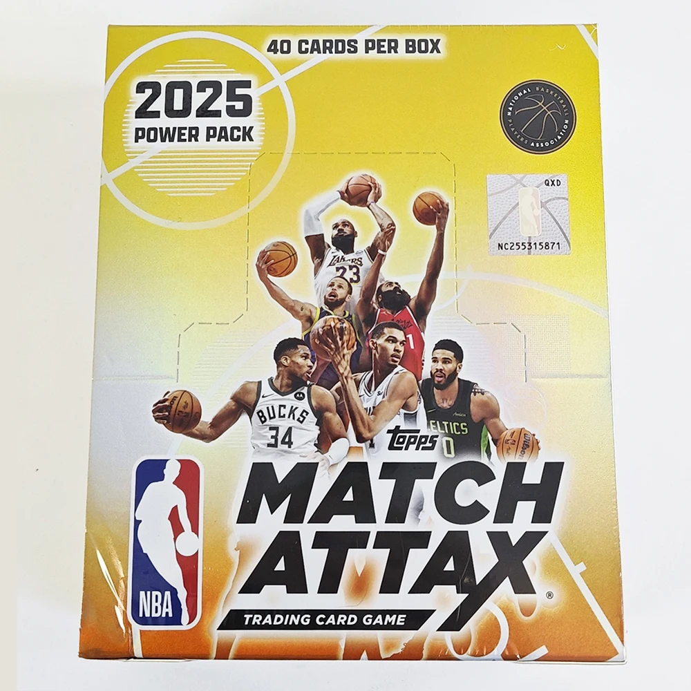 KAYOU 2025 Basketball Match Attax Topps Trading Card Game Power Pack - 40 Cards per Box with Special Exciting Inserts Foils