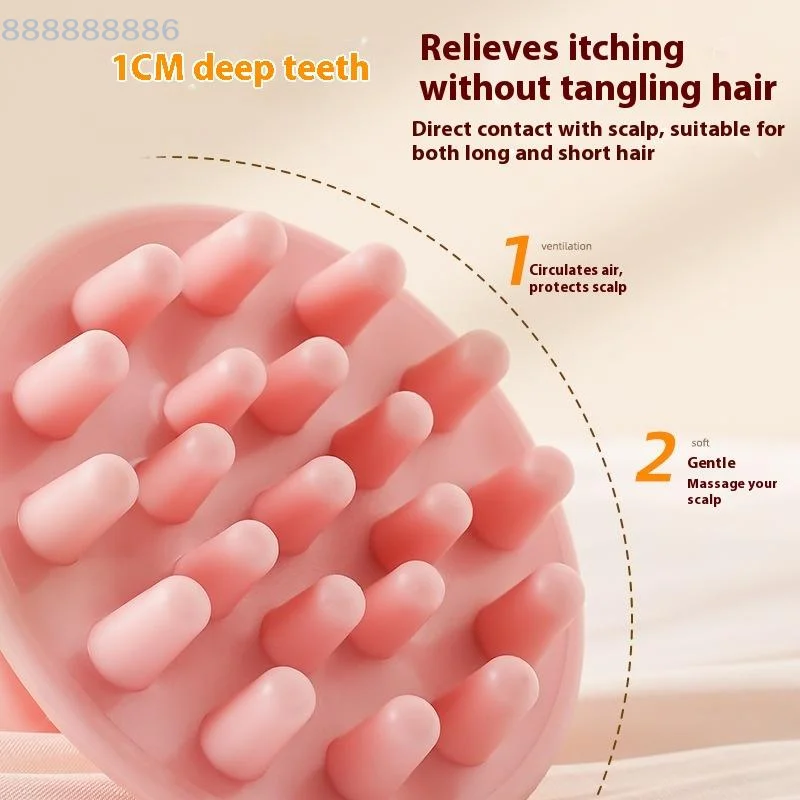 Hair Shower Brush Comb Care Tool Silicone Shampoo Scalp Hair Massager Shampoo Massage Comb Bath Massage Brush Scalp Massager