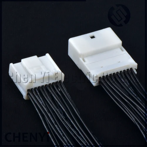 Imagen 2 del producto Conector de cable para reproductor de CD de coche, enchufe de arnés de cables de control central de vehículo, 20 pines, 1473750-1, 1473807-1 para Toyota y Nissan