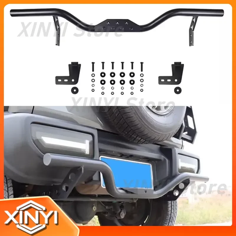 Rear Bumper Guard Iron Crash Bar for Jimny JB74 2019+ 3Door