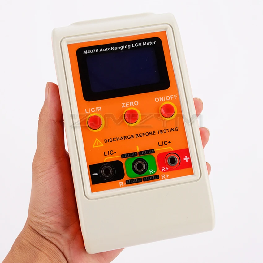 AutoRanging misuratore a ponte LCR misuratore di induttanza di capacità digitale ricaricabile LCD Large Range100H 100mF 20MR M4070