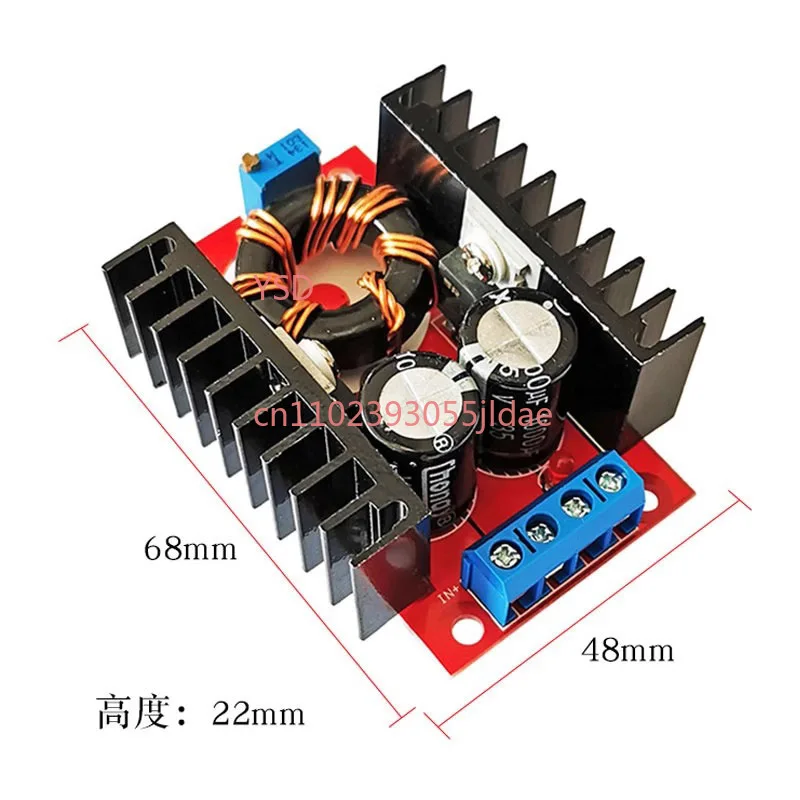 Industrial Grade 100W 2A DC-DC Boost Module 12-32V to 60-90V Continuous Adjustable Power Supply