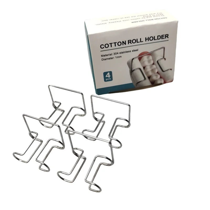 JUMTOP Stainless Steel Dental Orthodontic Clip Cotton Roll Holder for Dentistry Use