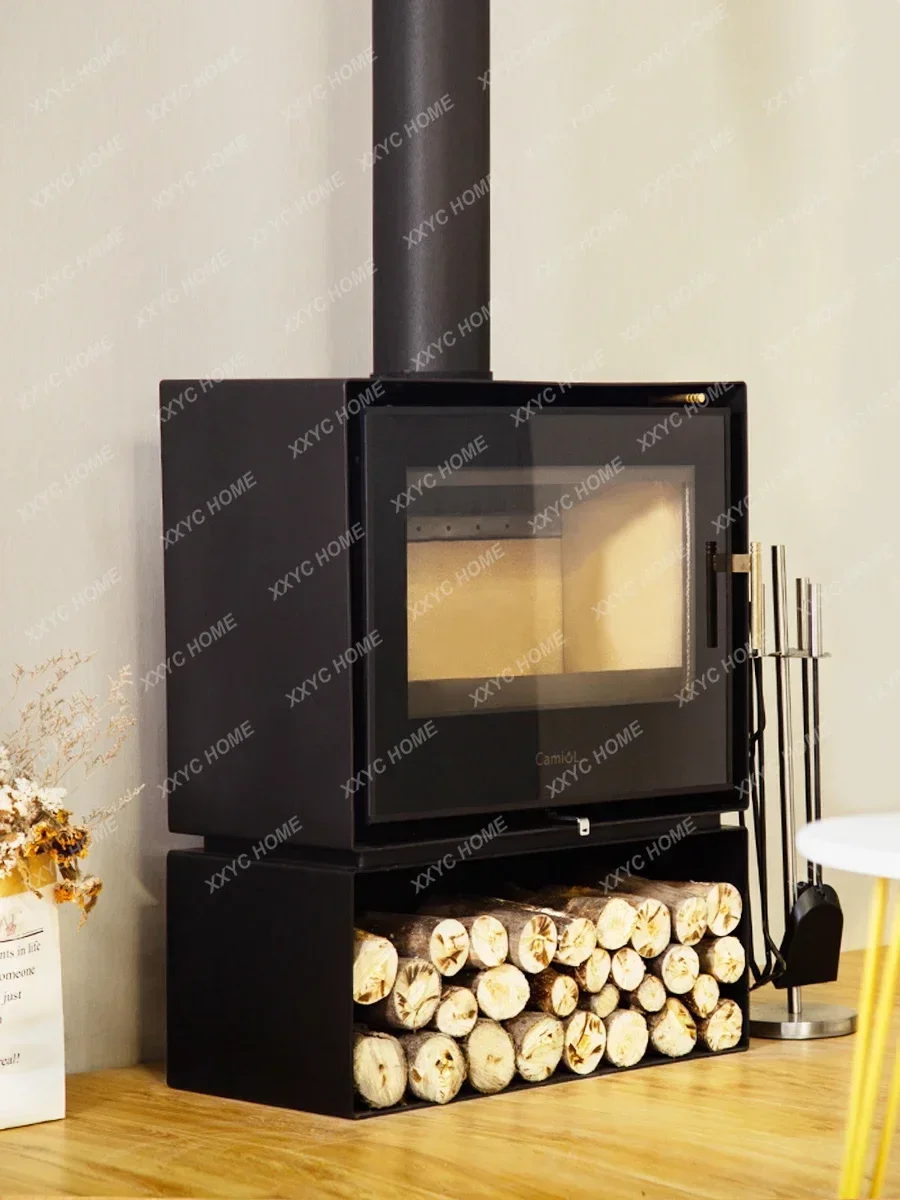 Real Fire Fireplace Wood Burning Household Living Room Modern Minimalist Fireplace Flame fire place  firepit chimenea decorativa