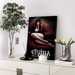 E-Elvira Retro Kraft Paper Sticker ، M-Mistress ، D-Dark ، ملصقات عتيقة ، لوحة جدارية لاصقة ، غرفة DIY ، بار ، مقهى ، ملصقات أفلام أعلى 8 مبيعات Elvira Fantasy - رقم 4