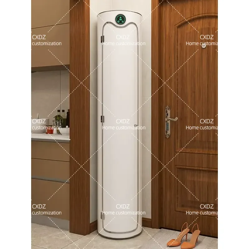 Intelligent Disinfection Shoe Cabinet 360 Degree Rotating Large Capacity Storage Rack Cylindrical Round Design for Household