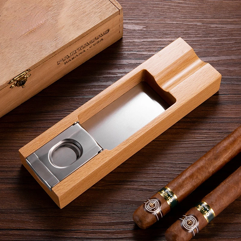 

Cigar ashtray multifunctional desktop cigar knife cigar holder