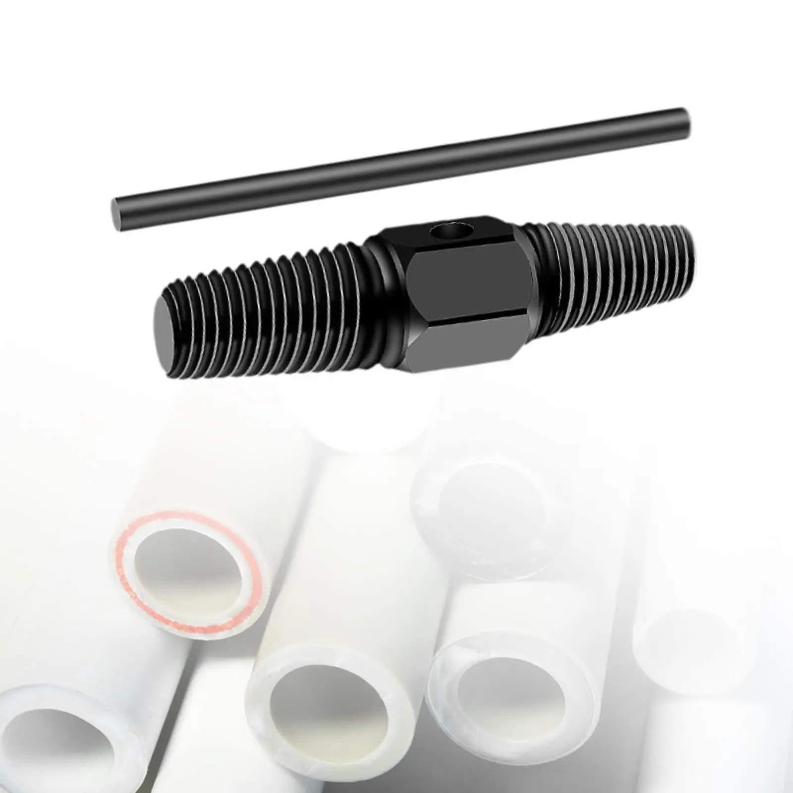 

2 in 1 Damaged Screw Extractor Kit Alloy Steel Pipe Valve Bolt Remover for Water Pipeline Maintenance