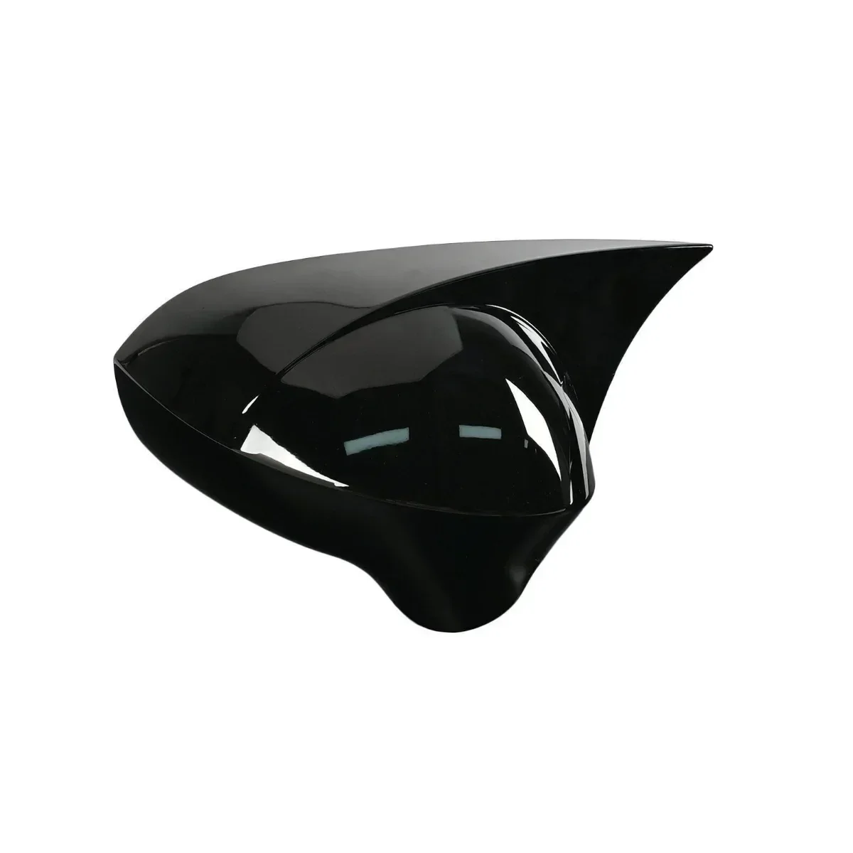 Pair Rear View Mirror Cover For SEAT Ibiza 6J 2008-2017 Glossy Black Side Wing Mirror Cover Cap Car Mirror Housing