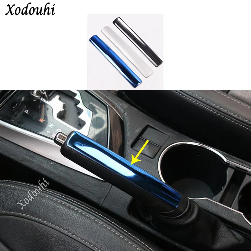 For Toyota Corolla Altis 2014 2015 2016  Car Body Sticker Armrest Handrail Trim Frame Handbrake Handle Cover Parking Brake
