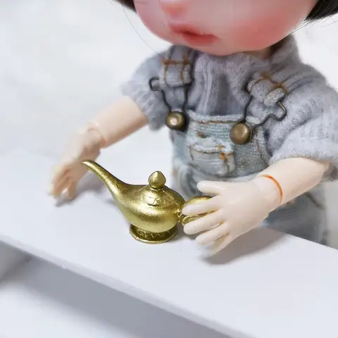 अलादीन जादुई लैंप मिनी गोल्ड चायदानी आभूषण लघु खिलौना दृश्य मॉडल गुड़ियाघर सहायक उपकरण 10 best sales जादू की किताब - №8