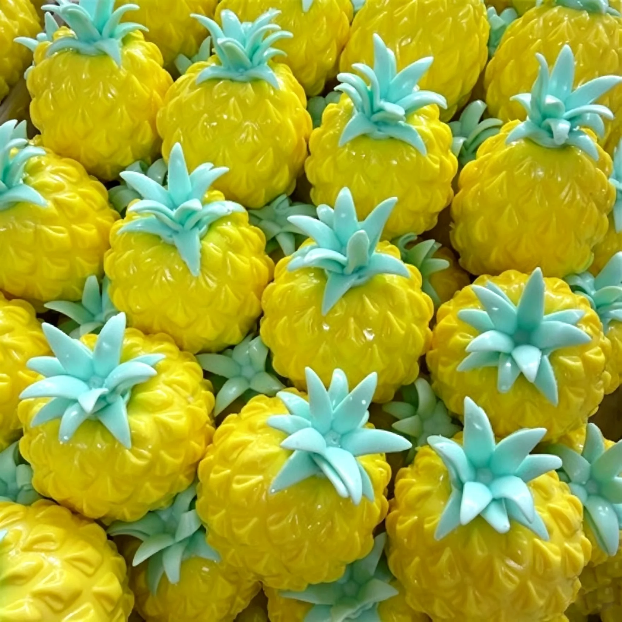Handmade Ball Crunchy Colorful Pineapple Stress Ball Crunchy Squeeze Ball Squishy Toy Fidget Toy ASMR Sensory Anti Stress Toys