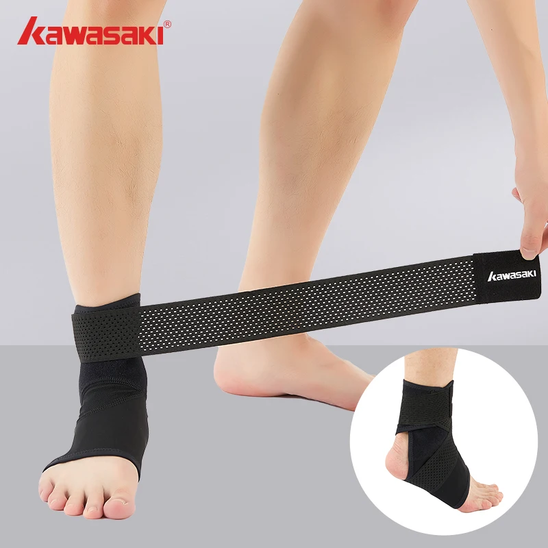 Kawasaki Sport Anklet Support Adjustable Comfortable Ankle Protection Suitable for Gym Football Sports Protection