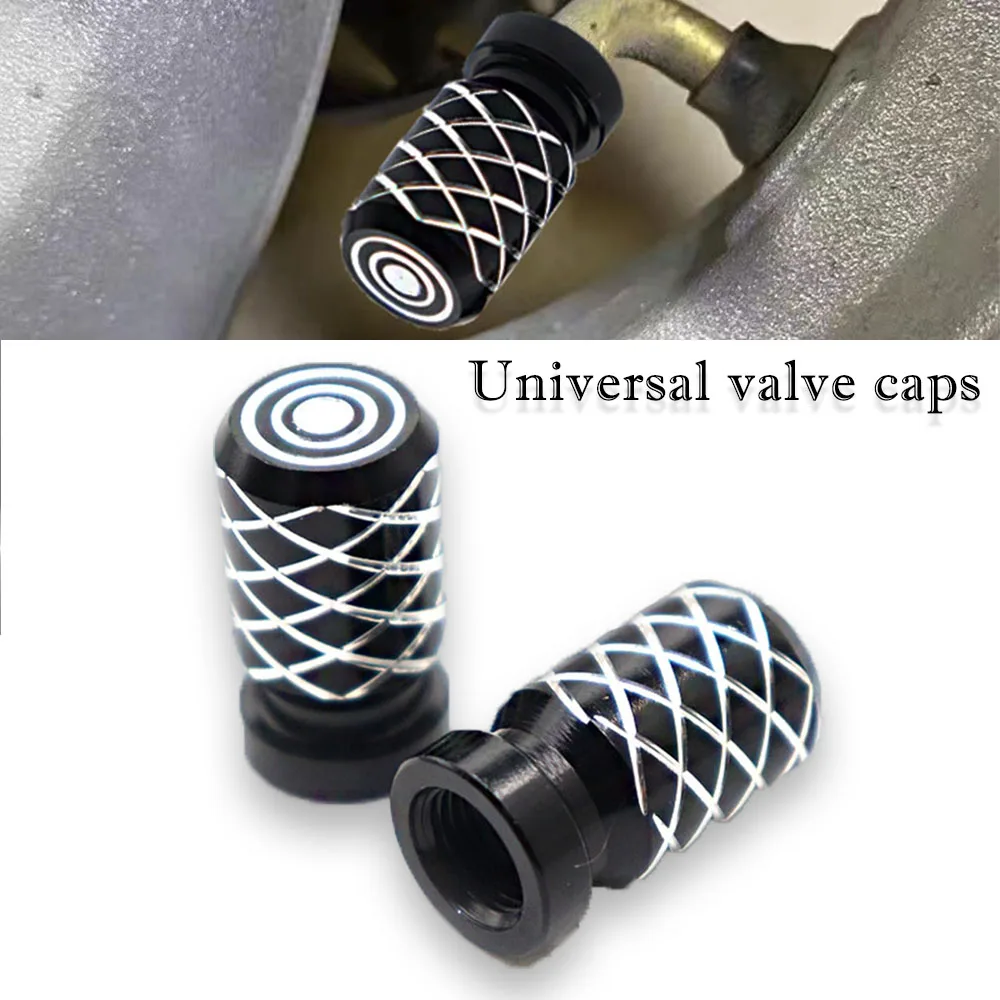 Universal Alu-alloy Airdust Waterproof Tire Valve Caps For Motorcycle Bicycle Electromobile Valve Stem Cover Tire Accessories