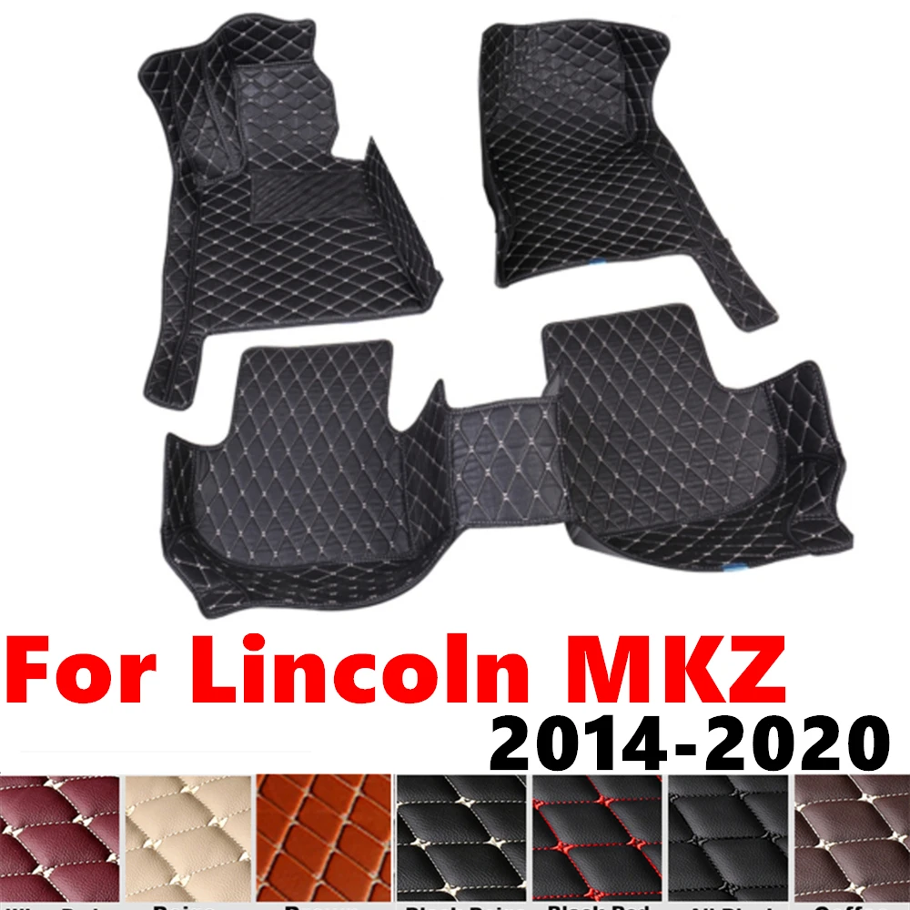 

Car Floor Mats For Lincoln MKZ 2020 2019 18-2014 Custom Fit Front& Rear Floor Liner Cover Foot Pads Carpet Interior Accessories