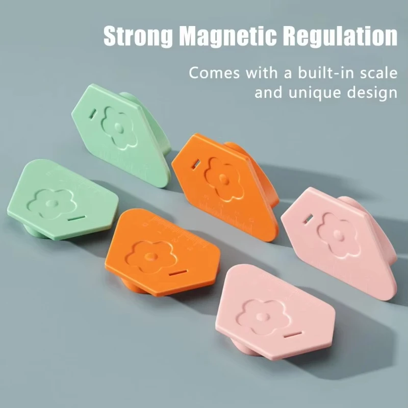 Magnetic Seam Guide for Sewing Machine, Polygonal Multipurpose Edge Seam Guide Hem Guide with Scale Universal Sewing Accessories