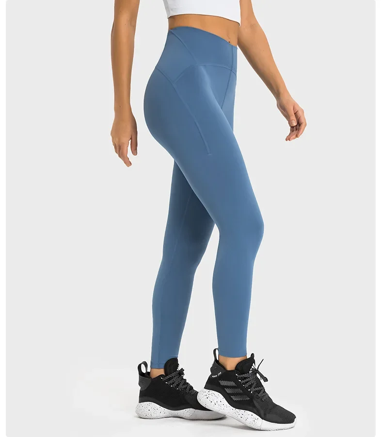 Wunder Training collant da palestra a vita alta 25 ''pantaloni da Yoga elasticizzati a quattro vie da donna Naked Feel Leggings da allenamento traspiranti