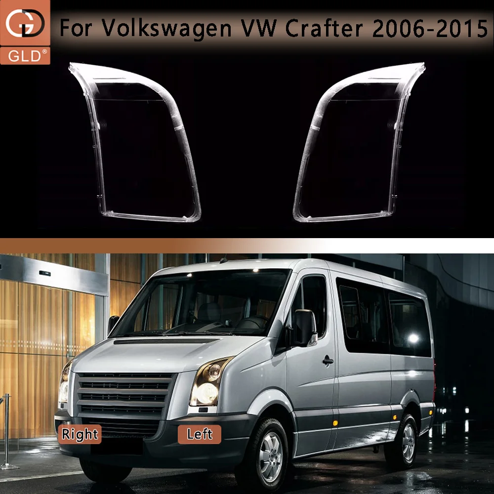 

For Volkswagen VW Crafter 2006 2007 2008-2015 Configuration Headlight Shell Headlamp Transparent Lampshade Cover Lens Plexiglass