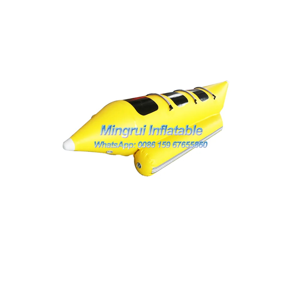 

Inflatable Yellow Banana Boat, Water Park Games, Flying Fish, Towable Tube, Hot Sale