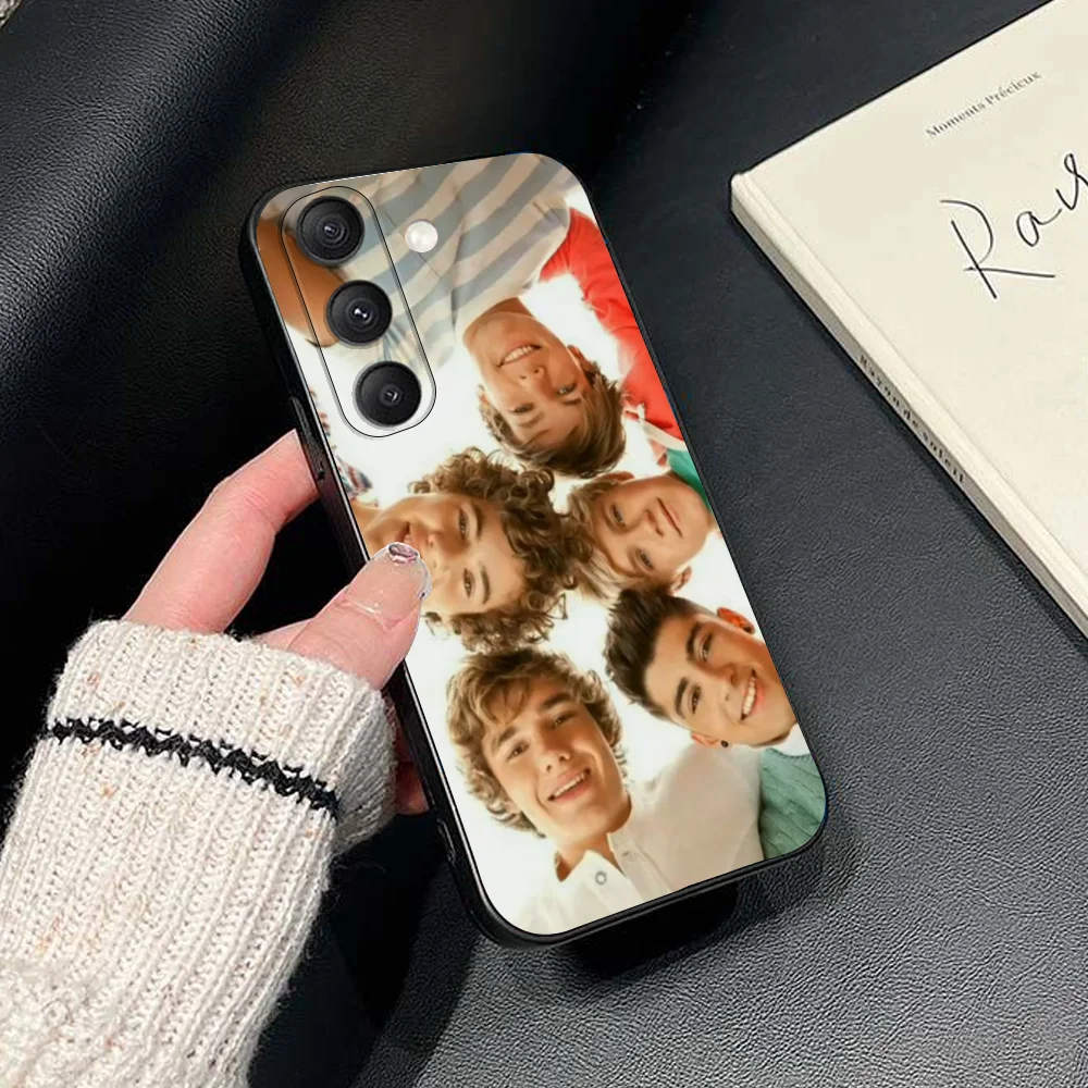 حافظة هاتف اتجاه واحد لهاتف سامسونج جالاكسي S25، S24، S21، S22، S23، S30، Ultra، S20، Plus، Fe، Lite، Note، 10,9,5G غطاء أسود