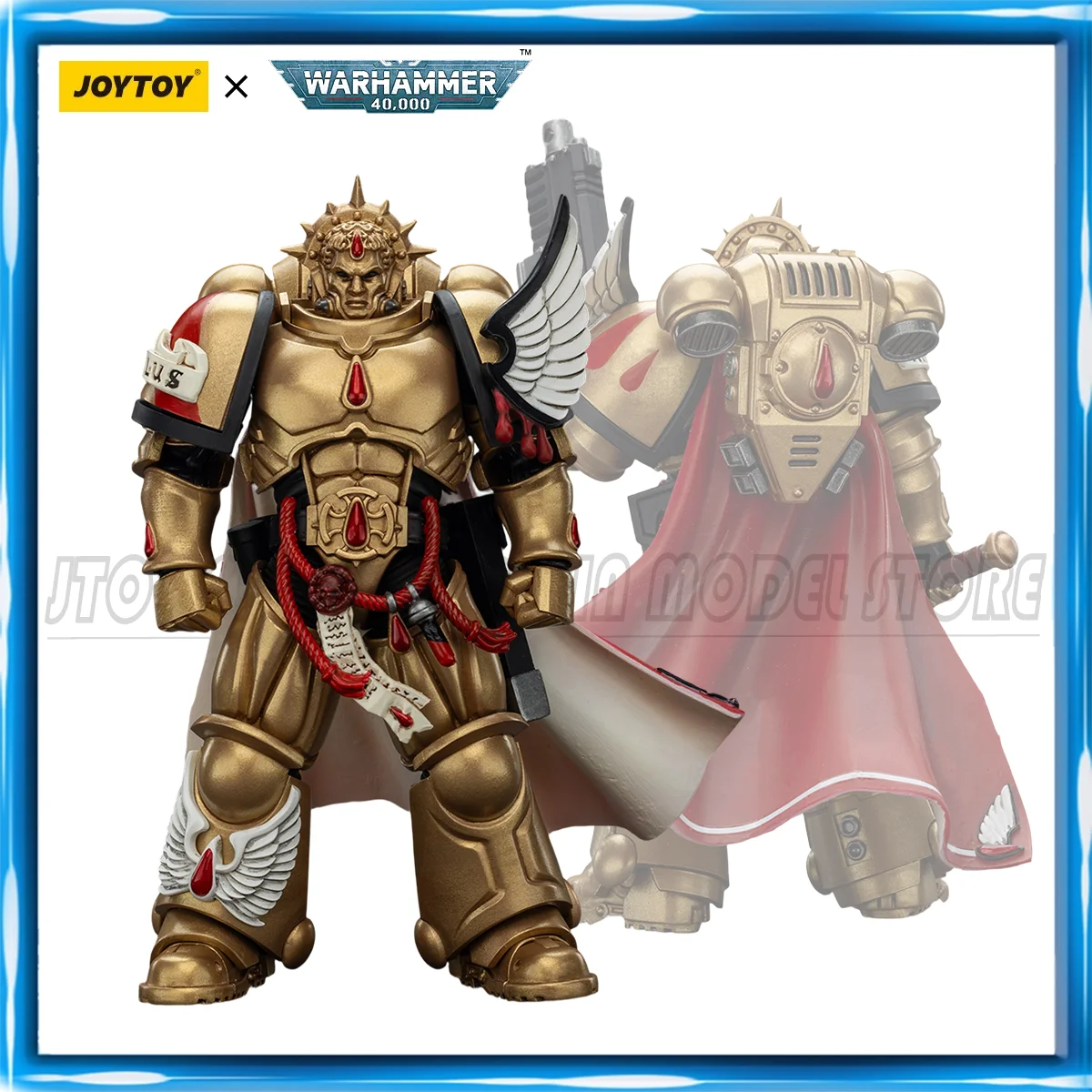 

[Pre Sale]JOYTOY 1/18 Action Figure Warhammer 40K Blood Angels Captain with Heavy Bolt Pistol & Power Sword figure toys