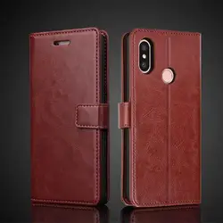 Card Holder Leather Case for Xiaomi Mi A2 lite / Xiaomi A2 lite Flip Cover Retro Wallet Phone Case Business Fundas Coque
