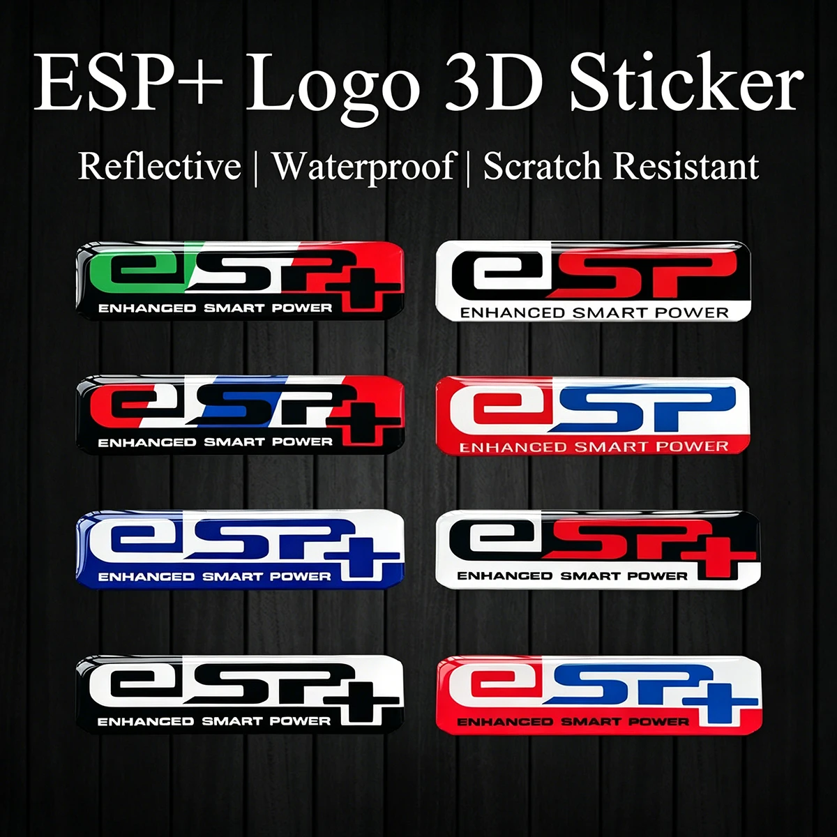 3D Epoxy Resin Gel Motorcycle Stickers Moto Scooter Body ESP+ Logo Emblem Decals Accessories for PCX150 PCX160 ADV Vario Click