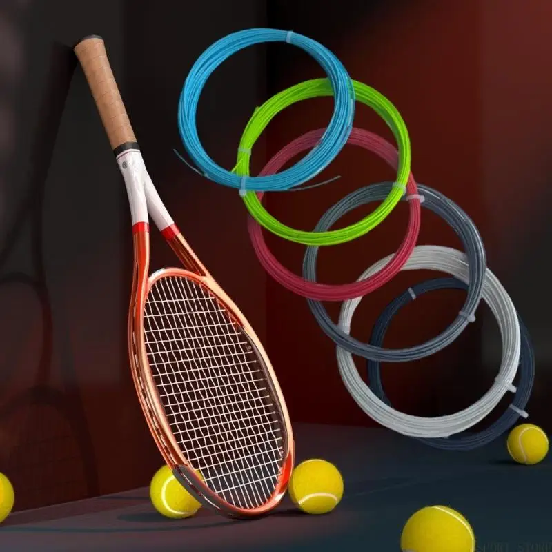 U2JB Sports Racket Racquet String 1.25mm Polyester Badminton Tennis Racket Bat String High Elastic Tennis Racket String