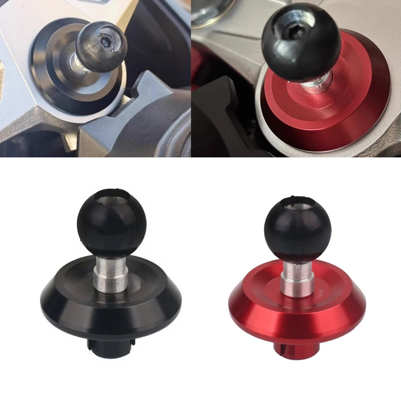 Aluminum Base Rubber Motorcycle  Mount Black Fork Stem Base with Ball Head for HONDA NEW CBR650R CB650R CBR650F CBR500R CBR400R