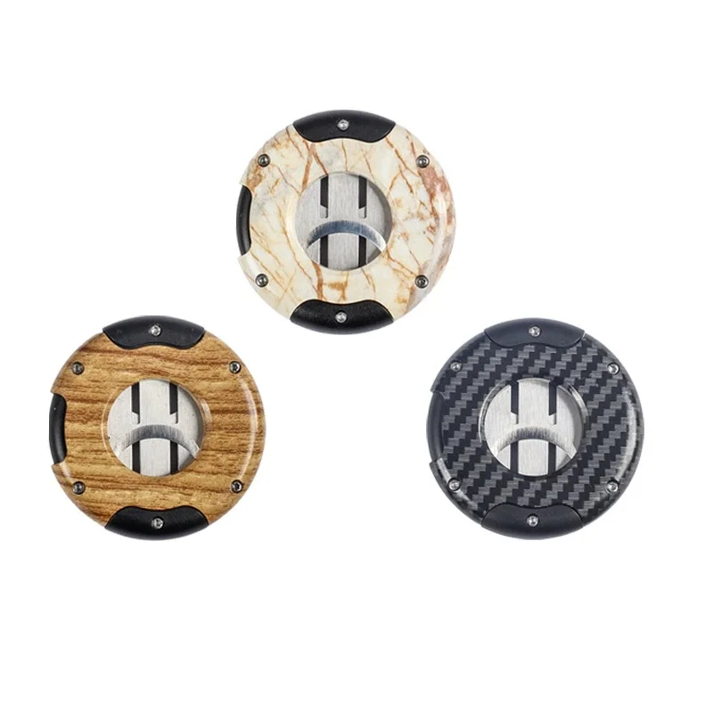 Cigar Cutter Double Blade Stainless Steel Cigar Guillotine Sharp Cigar Scissors Cutting Tool for Smokers