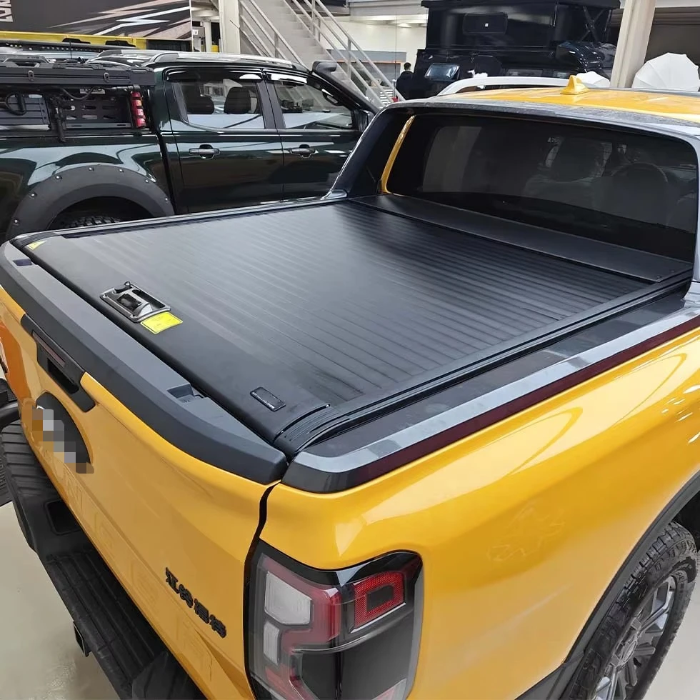 

Aluminum Leakproof Pickup Roller Shutters Lid Retractable Load Truck Bed Tonneau Cover for Ranger F150 Rollup