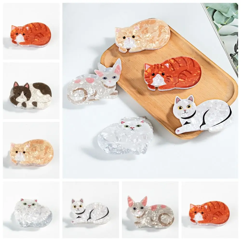 Cat Series Hair Claw for Women Cartoon Cute Animal Hair Clip Shark Clip Headwear