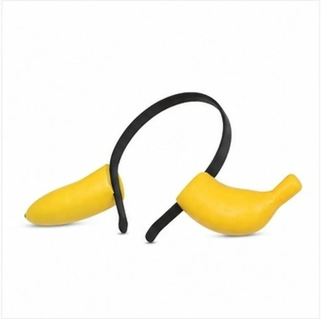 Banana Headdress Hair Hoop Funny Lightweight Headband for Party Performance Cosplay Banana Hair Band Headwear Photo Prop