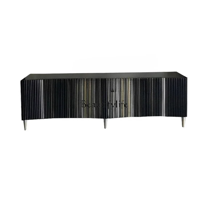 

ls 04French retro TV cabinet solid wood home living room American light luxury high-end floor painted cabinet