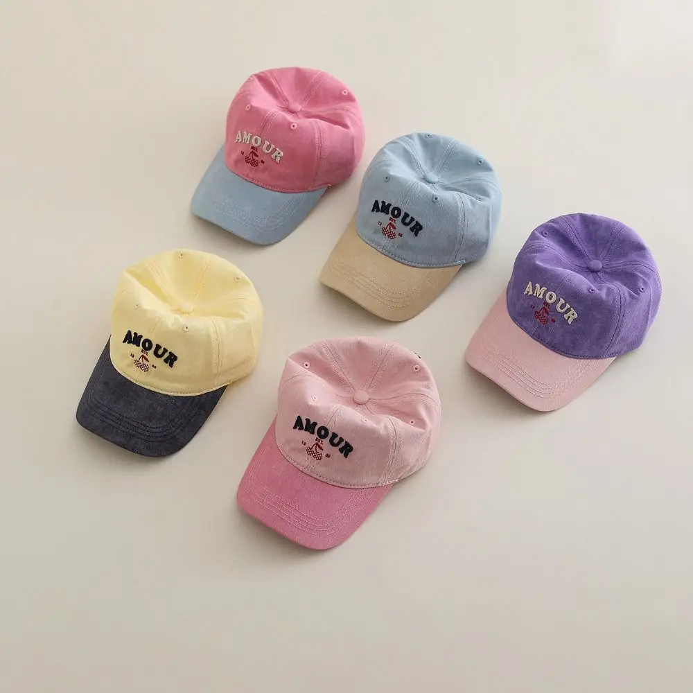 

Leisure Style Letter Embroidered Children Baseball Cap Thin Breathable Sunshade Cap Casual Simple Sun Hat Outdoor Activities