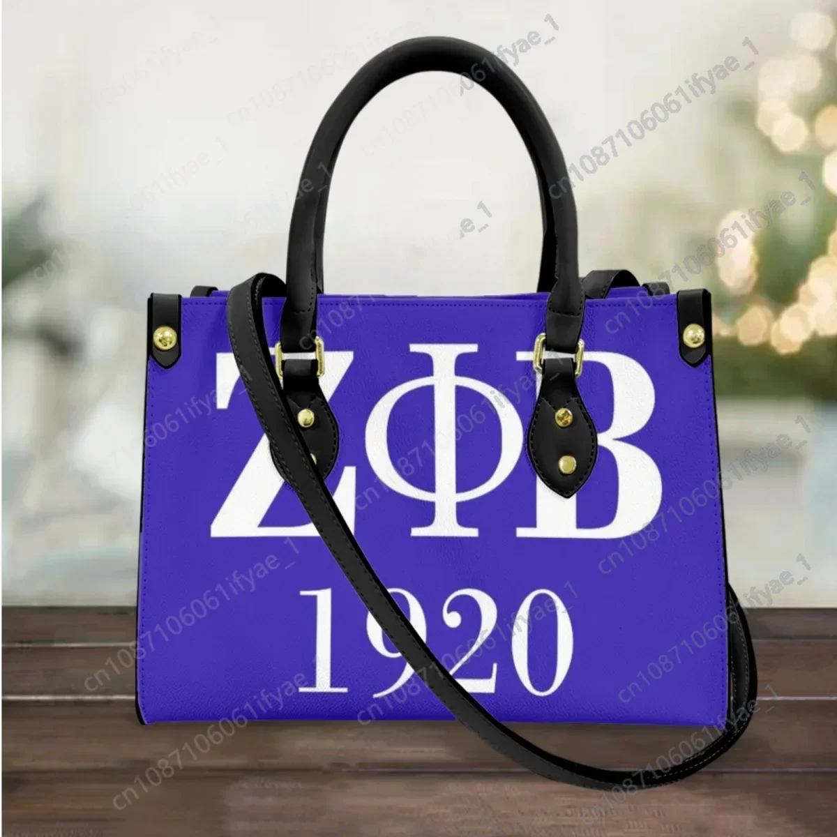 Elegante manico superiore Vintage Small Totes Zeta Phi Beta fraternità regalo elegante in pelle nuova borsa a tracolla per pendolari all'aperto regalo