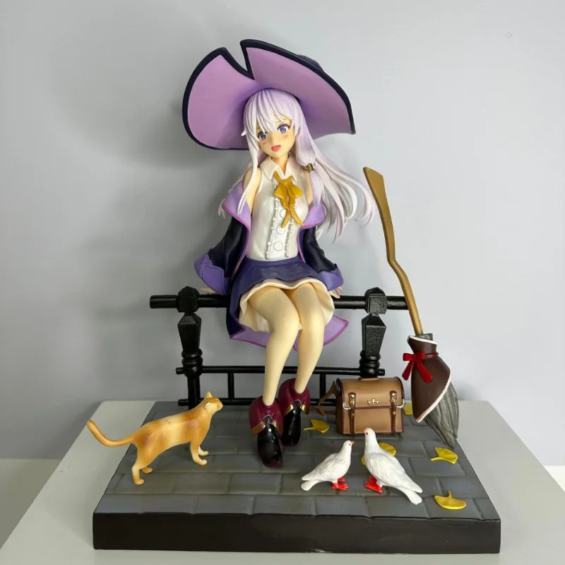 Wandering Witch: The Journey of Elaina 26cm Magic witch Anime Action Figures Cute Kawaii Girl Figure Ornaments Crafts Gifts Toys