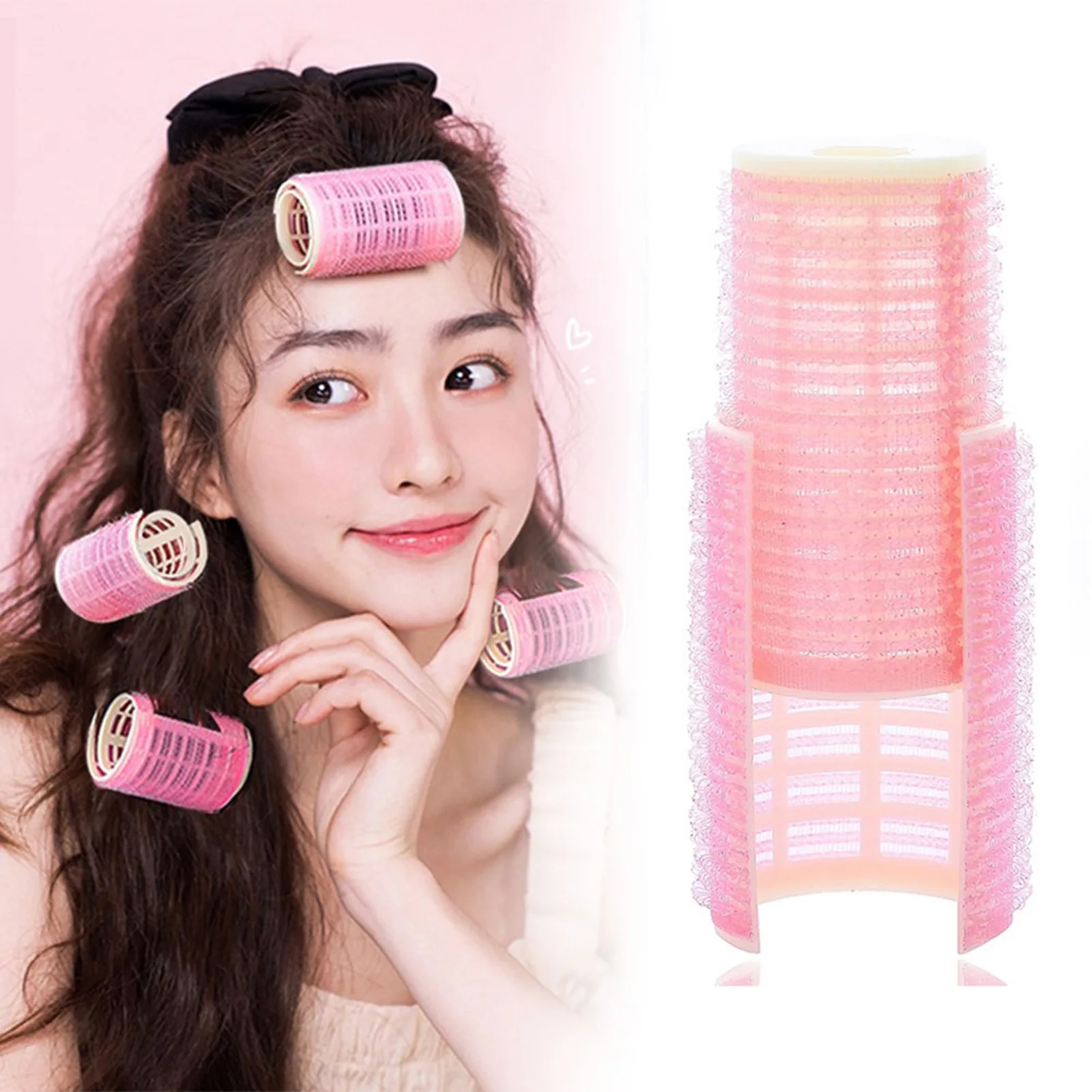 3 Sizes Hair Curling Rollers Fluffy High Cranial Hair Curling Iron Air Bangs Curling Clip For Women Hairdressing Accessories