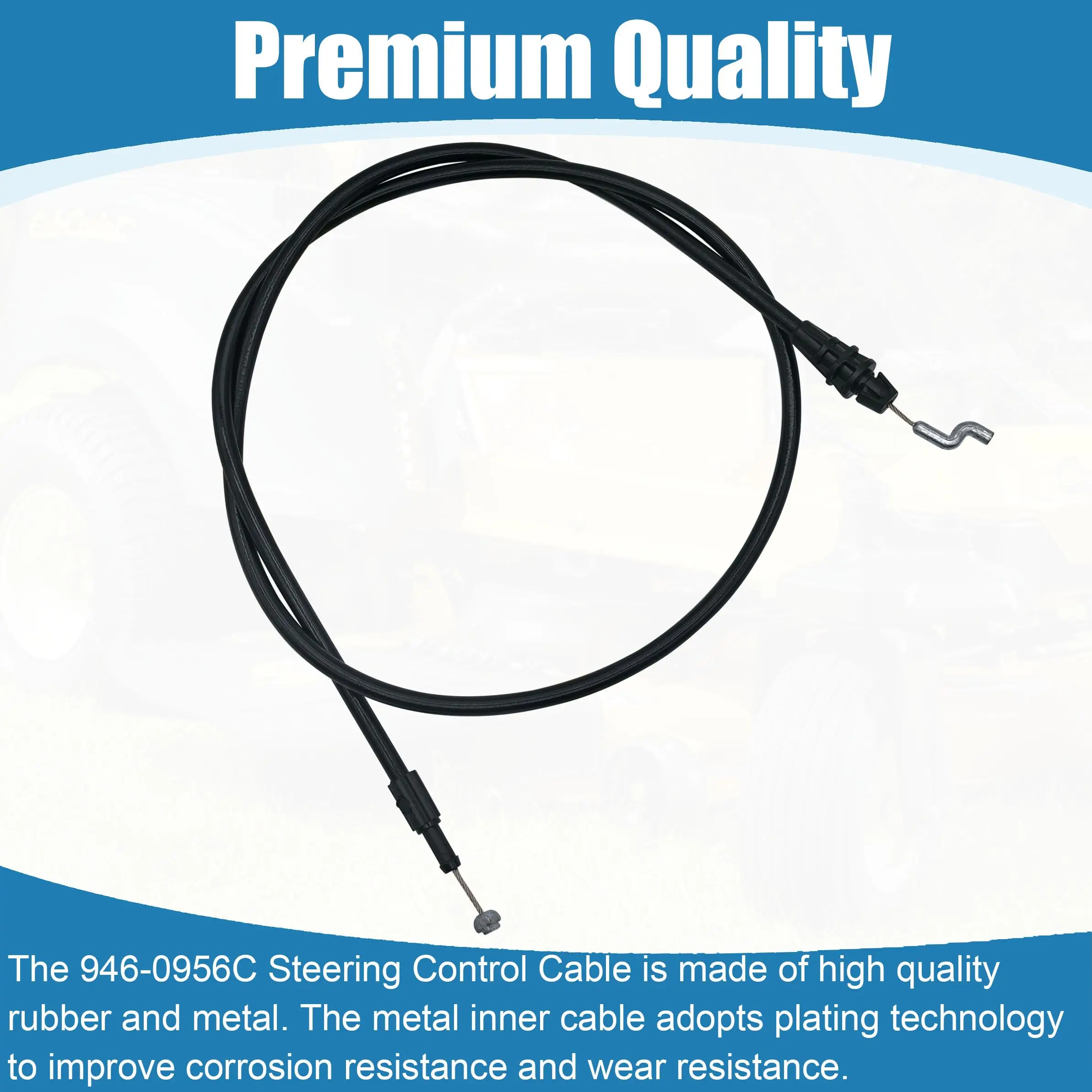 946-0956C كابل التحكم في التوجيه للحرفي MTD Yard-Man منفاخ الثلج 746-0956B 946-0956