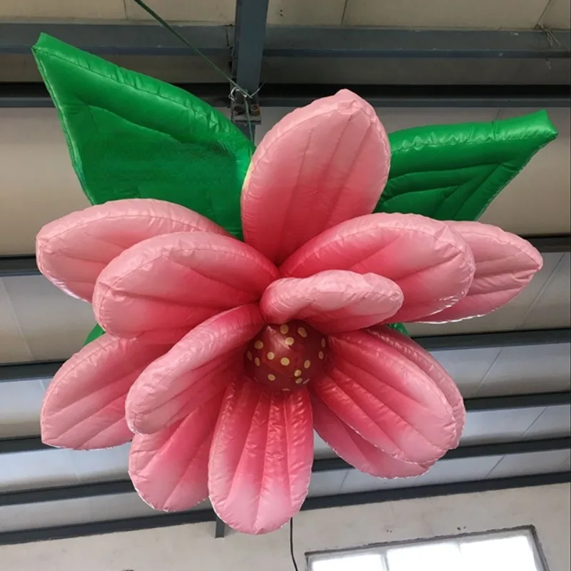 Valentine's Day Decoration Hanging Use 2m Diameter Inflatable Artificial Flower