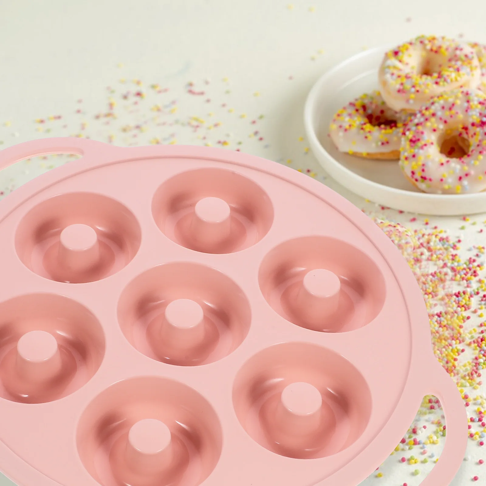 

Donut Mold Silicone Baking for Cake Bakeware Diy Doughnut Pan Pans Molds Kitchen