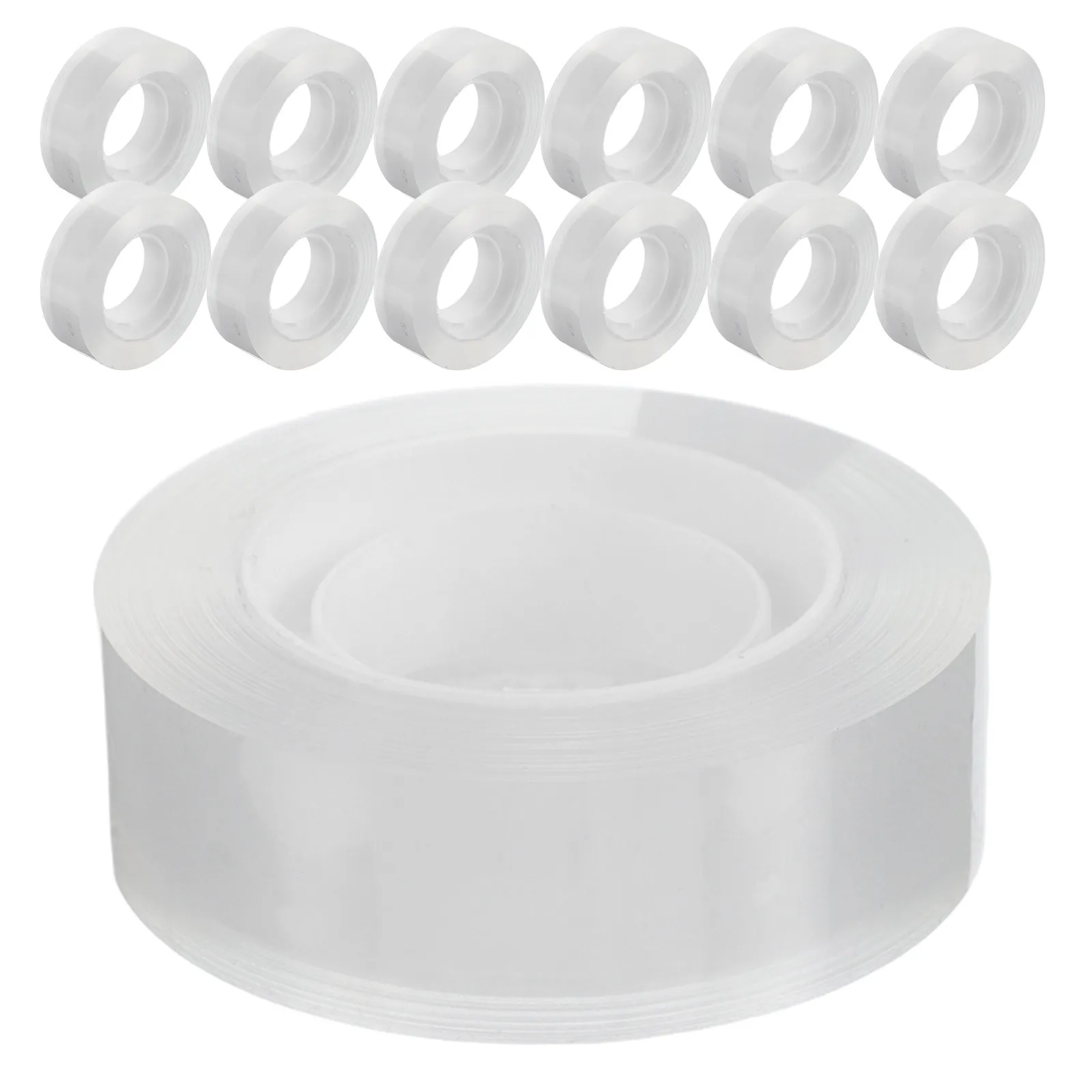 48-rolls-clear-transparent-adhesive-tape-refill-for-dispenser-tear-by-hand-strong-sticky-residue-free-office-school-home-use