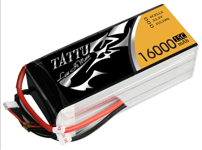 Tattu 22.2V 25C 6S 10000mAh 12000mAh 15C16000mAh Lipo Battery Pack with AS150 Plug for UAV Drone