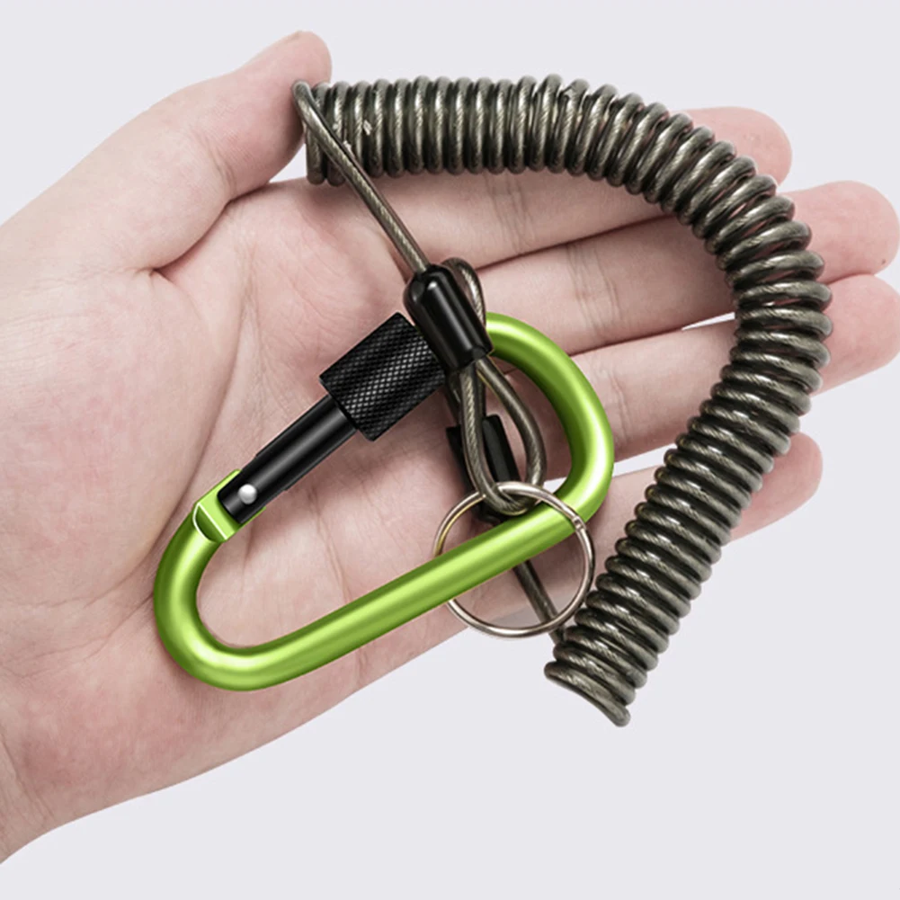 5 قطعة الصيد الحبل القوارب الحبال قابل للسحب البلاستيك دوامة حبل حبل خط السلامة مكافحة خسر دوامة الربيع إغراء كماشة حبل #5